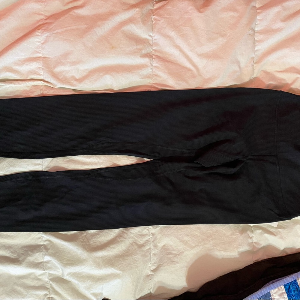 Lululemon Athletica Ribbed Black Leggings NWT